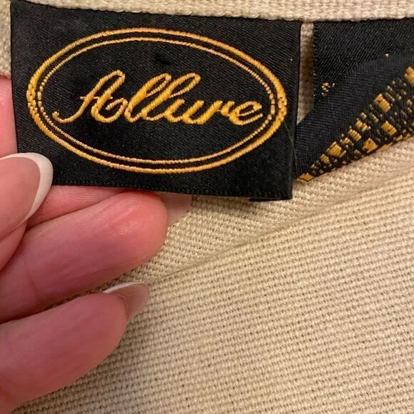 Allure cotton embroidered blazer, M